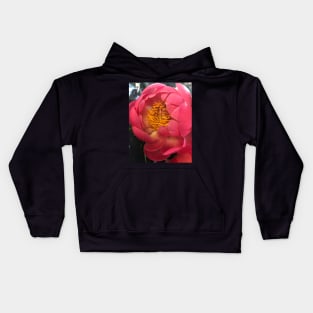 Outrageous Pink Peony Kids Hoodie